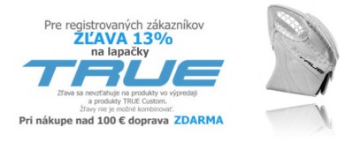 TRUE, hokejové, brankárske, lapačky